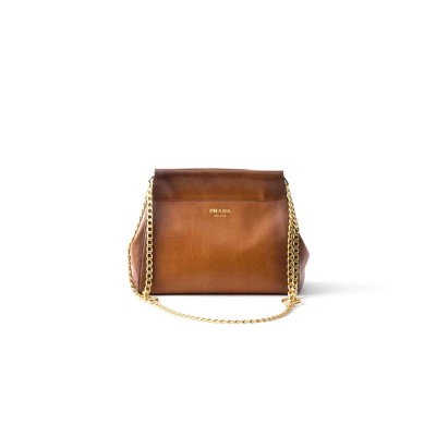 PRADA ENCHAÎNÉ MINI LEATHER BAG 1BC263 (22*18*11.5cm) 